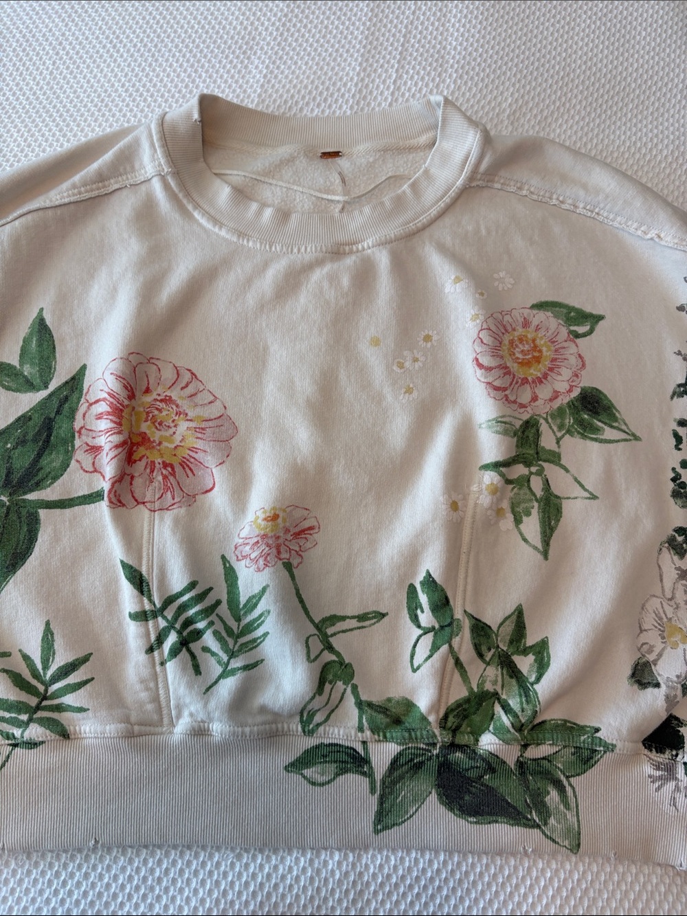 Free People FP Gaia Sweatshirt, Crop Large - Picture 5 of 16